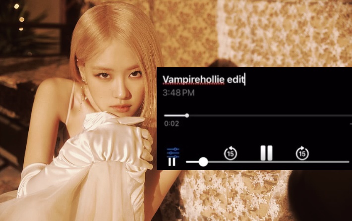 BLACKPINK Rosé公開了未發表的新歌《Vampirehollie》！迎接了27歲生日