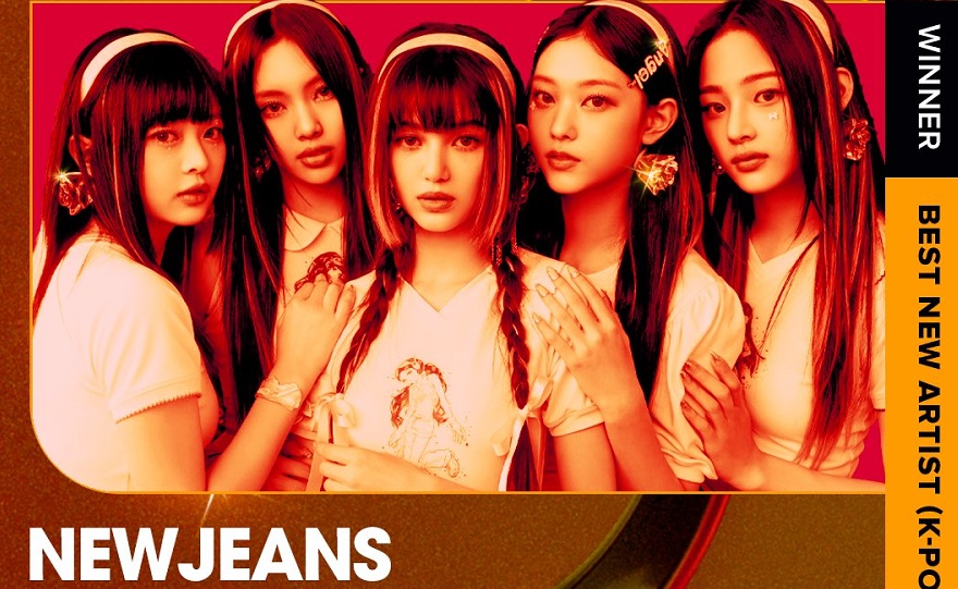 NewJeans在美國「2024 iHeartRadio Music Awards」中獲得K-POP最高新人獎！
